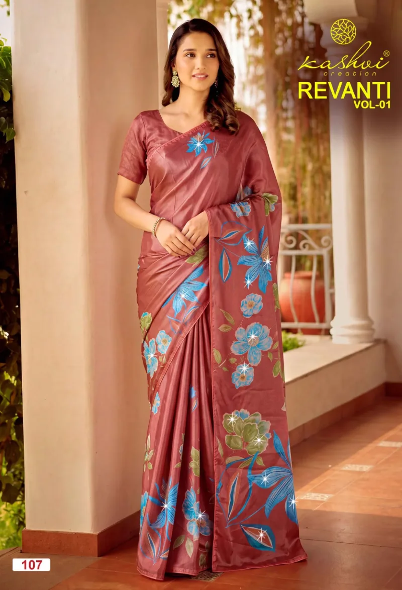 Revanti Vol 1 By Kashvi Tesla Digital Printed Saree 